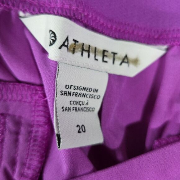 NWT ATHLETA Brooklyn Height Vienna Slim Pant Sz 20 Jazzy Purple #882642-01-2020 - Picture 8 of 10